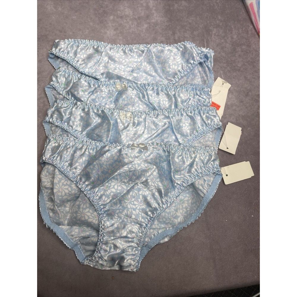 3 Imagination classic collections Sz L girls underwear‎ 66-85lbs NWT Blue Floral